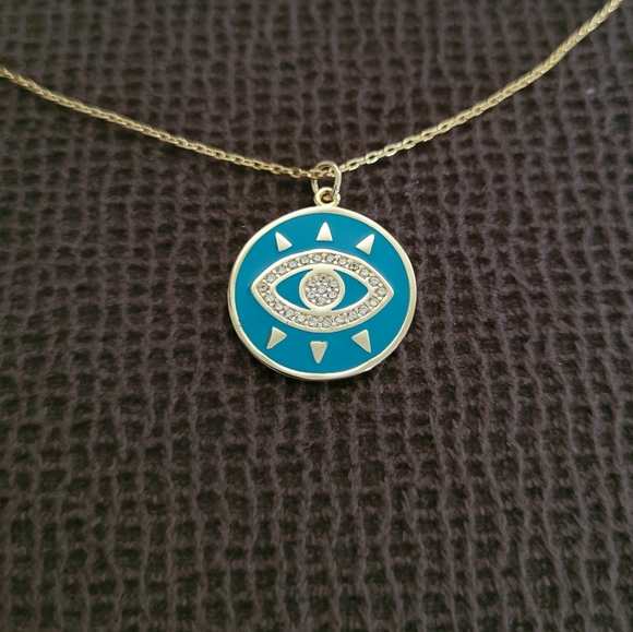 Stella Rose🌹Evil😈 Eye👁 Pendant Necklace - NWT - Picture 3 of 12
